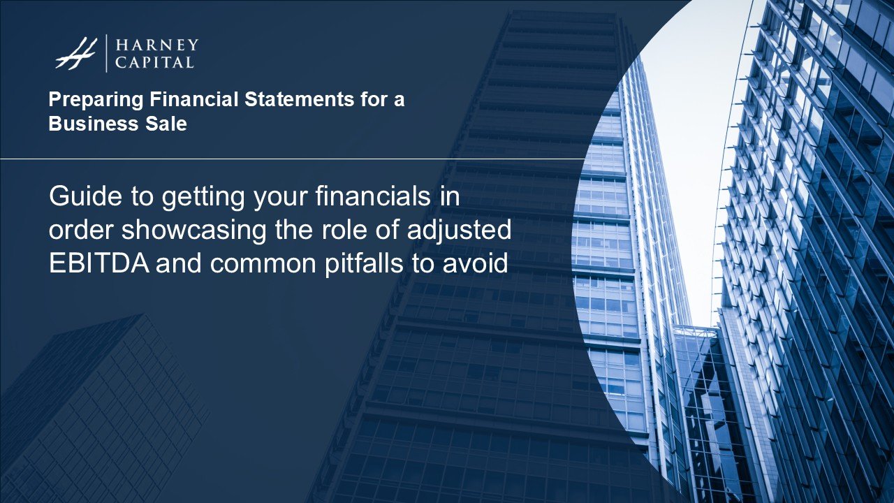 Preparing Financial Statements for a Business Sale